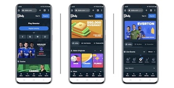Stake.com mobile site screenshots