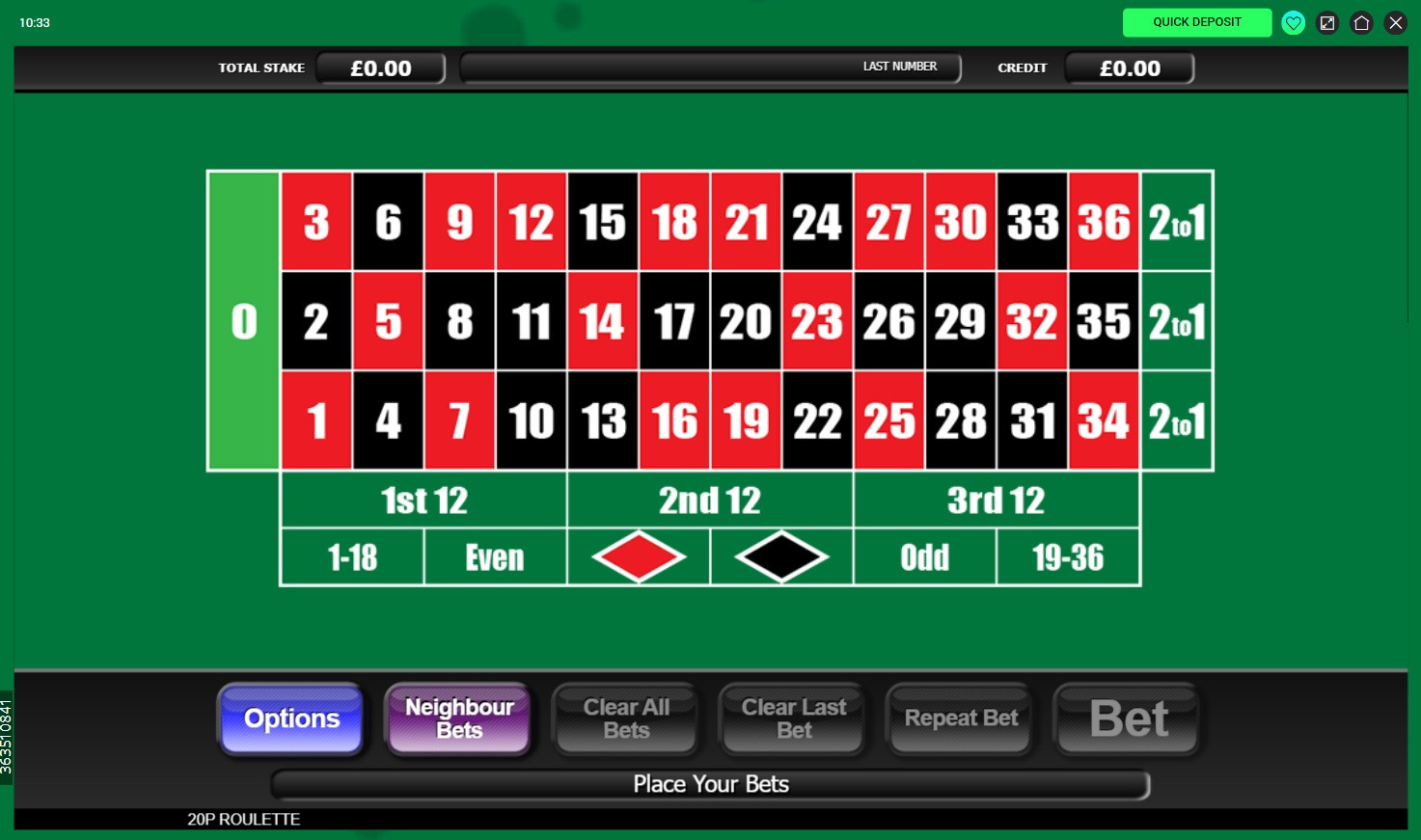 20p Roulette is a mainstay at many online casinos and is here at Swift Casino too