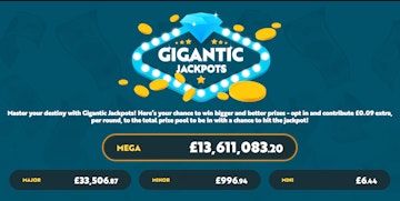 21 co uks Gigantic Jackpot