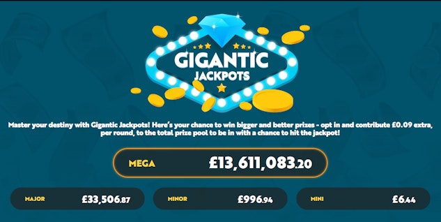 21 co uks Gigantic Jackpot