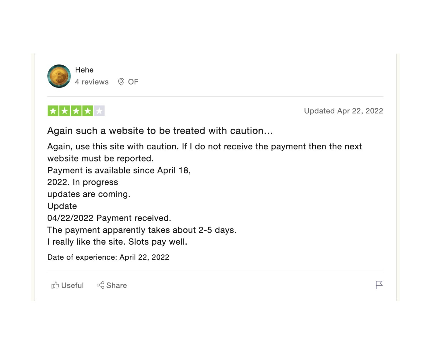 Sportaza Trustpilot review 3