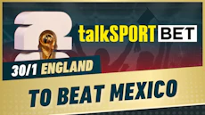 30 1 england to beat mexico Talksport Bet