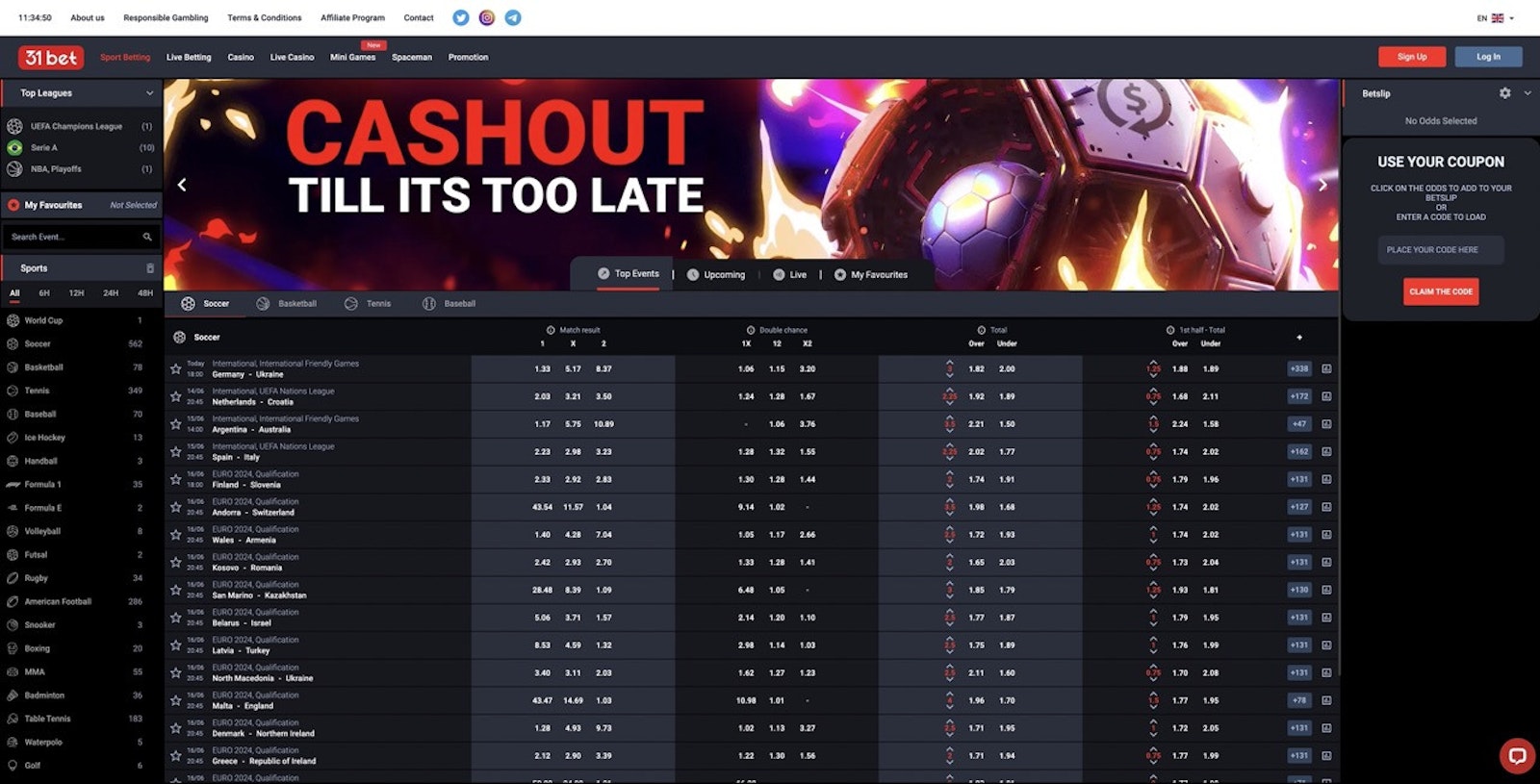 31bet Sports Betting