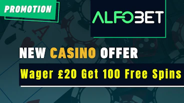 Alfobet Bet £20 Get 100 Free Spins