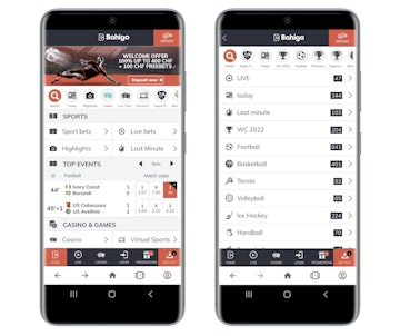 Bahigo Mobile Site Screenshots