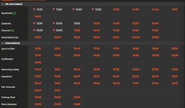 AK Bets features plenty of racing from home and abroad offering plenty of markets on international racing too