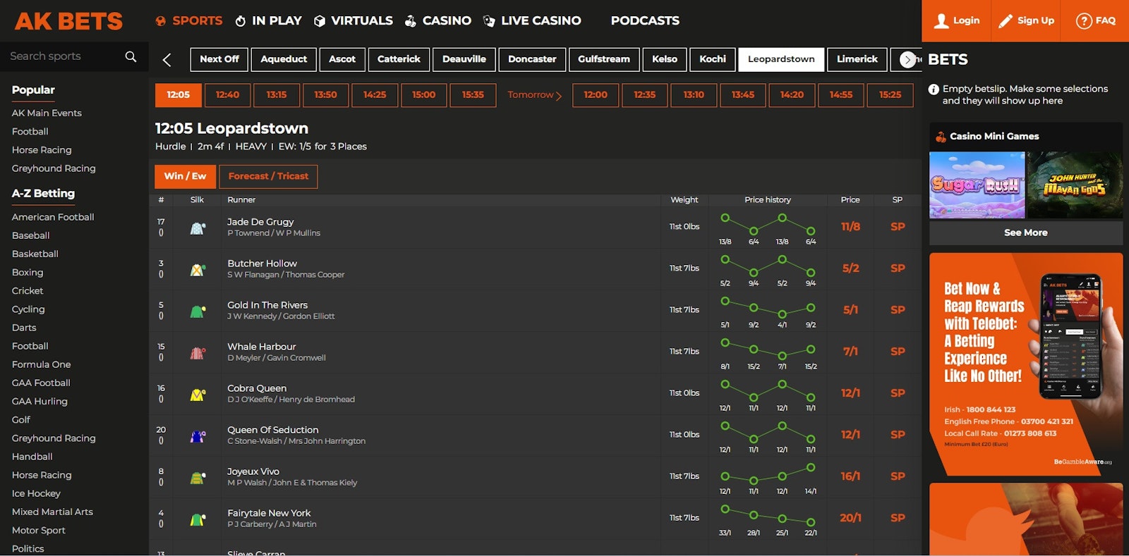 AK Bets horseracing