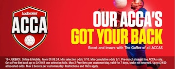 Acca insurance and boost 2x