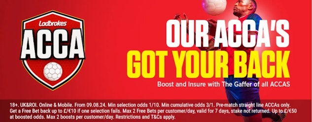 Acca insurance and boost 2x