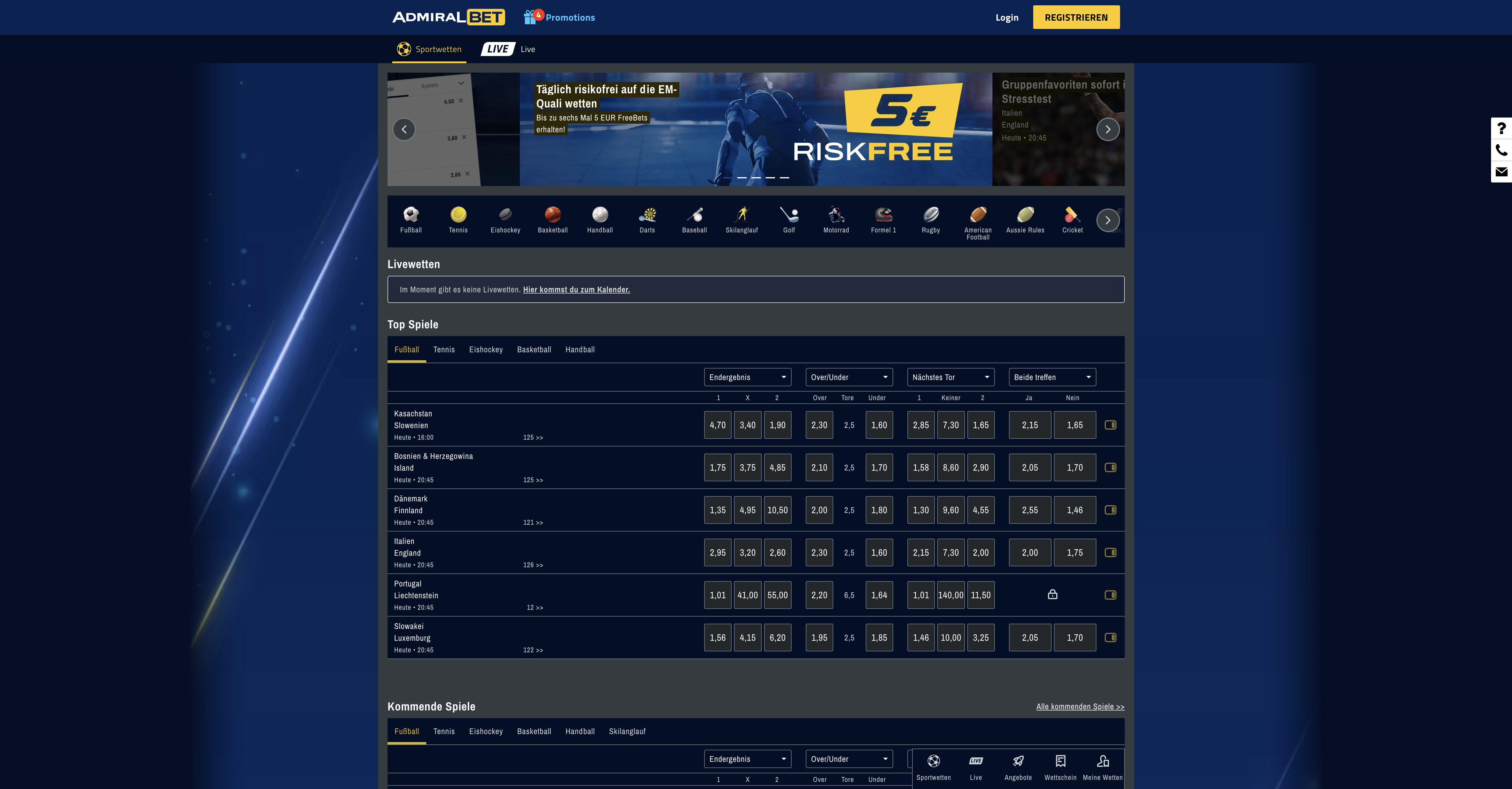 Admiral Bet Sportsbook