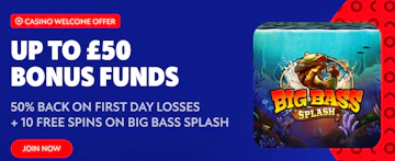 Bet TOM up to 50 casino bonus