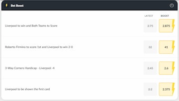 Bet Victor enhanced odds leeds liverpool