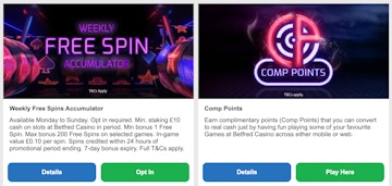 Betfred Casino free spins