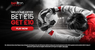 Betiton welcome offer bet 15 get 10