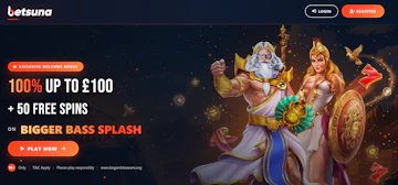 Betsuna Casino landing page