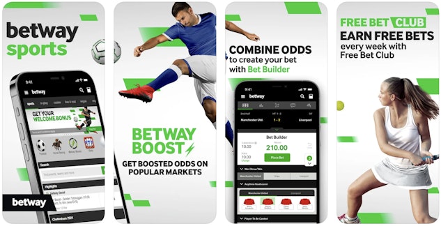 Betway app screenshots