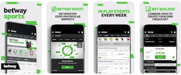 Betway mobile app screenshots
