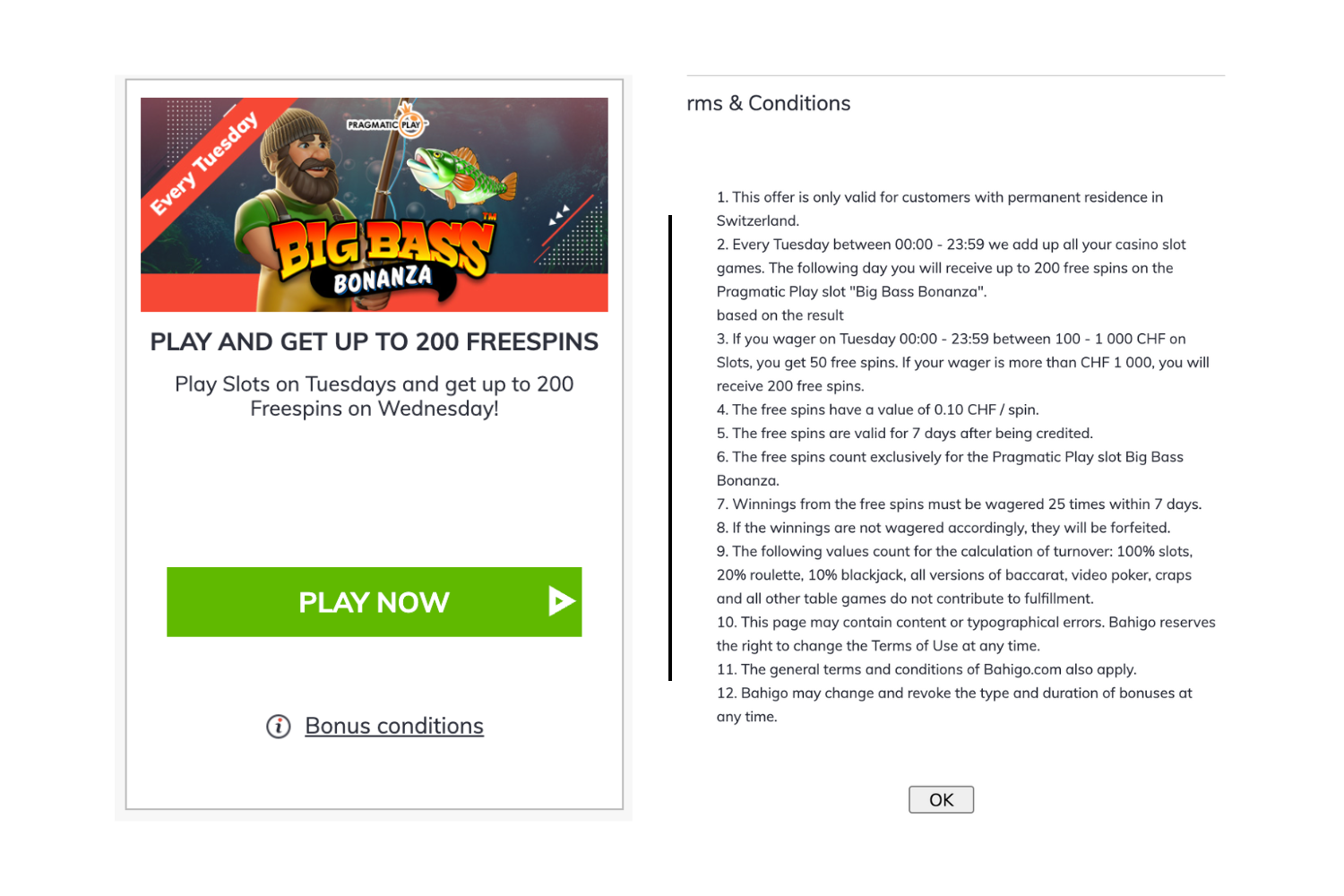 Big Bass Bonanza 200 Free Spins and Conditions