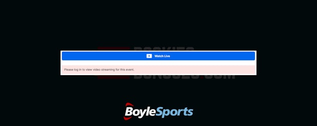 Boyle Sports log in to watch