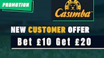 Casimba bet 10 get 20