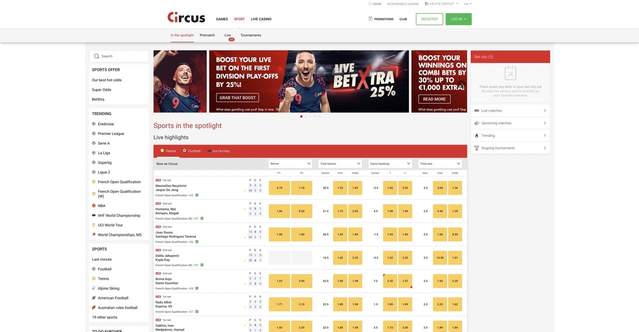 Circus Sports betting