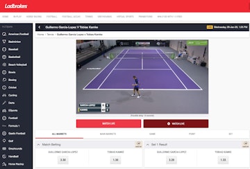 Ladbrokes live streaming tennis