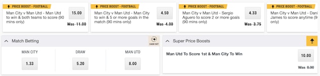 Ladbrokes price boosts