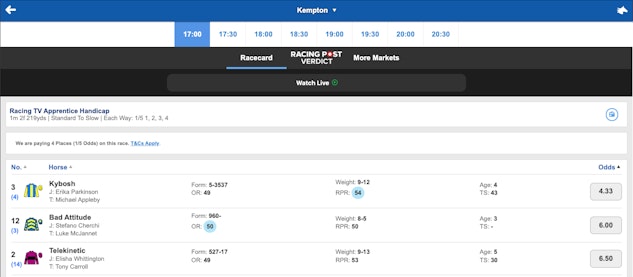 Betfred live streaming