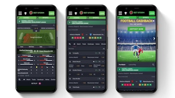 Bet Storm Mobile Screens