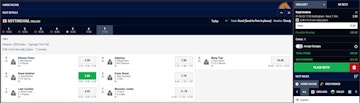 BetTarget user placing horse racing bet