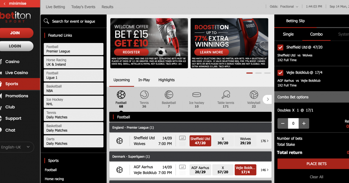 Free Bet Sign Up Offers