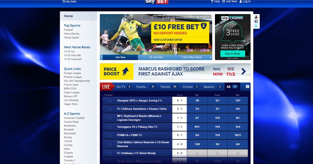 Live chat skybet Sky Betting