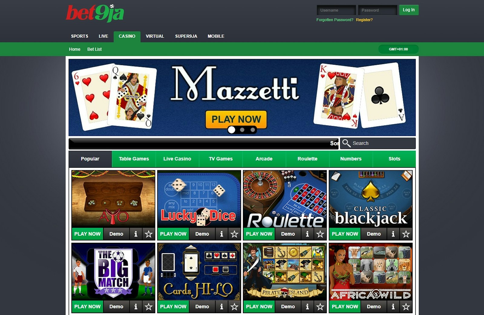 Bet9ja Casino