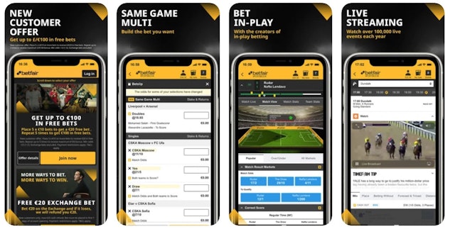 Betfair app preview