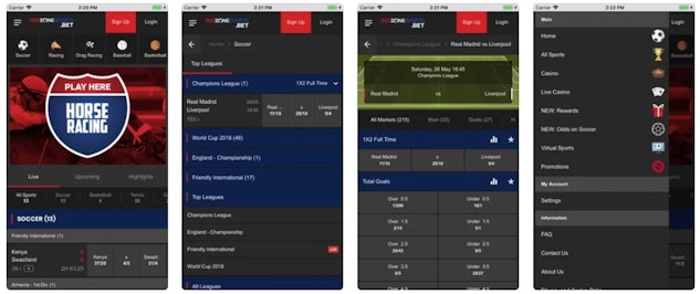 Redzonesports app store