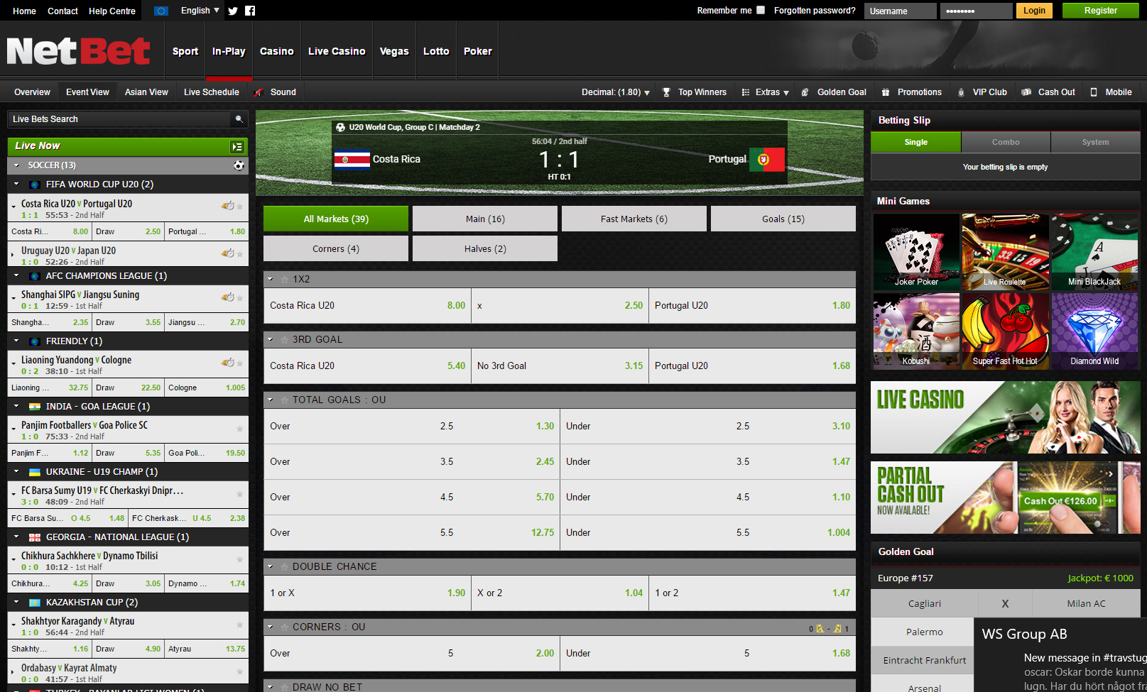 Netbet In-Play