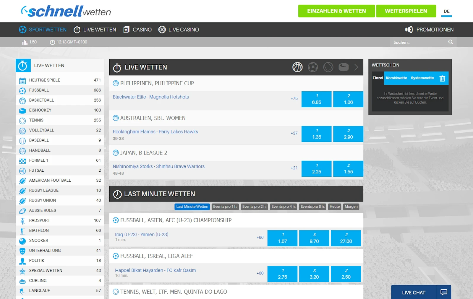 Schnellwetten Sports