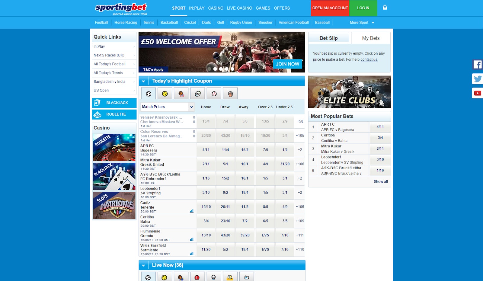 Sportingbet Sportsbook