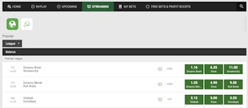 Unibet live streaming schedule