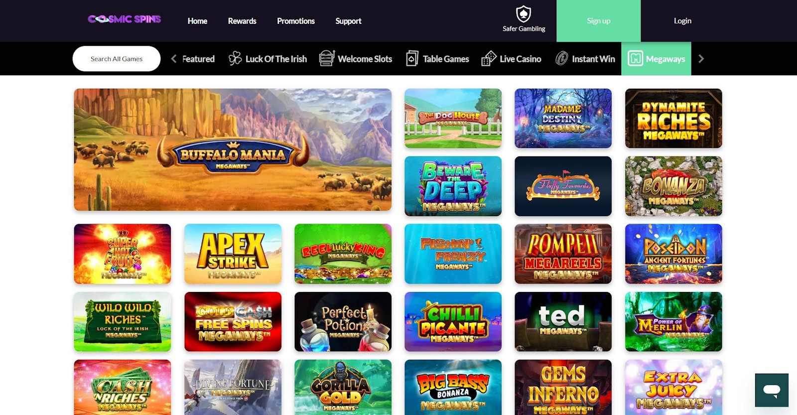 Cosmic Slots Megaways List