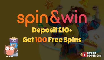 Spin and Win 100 free spins promotion image
