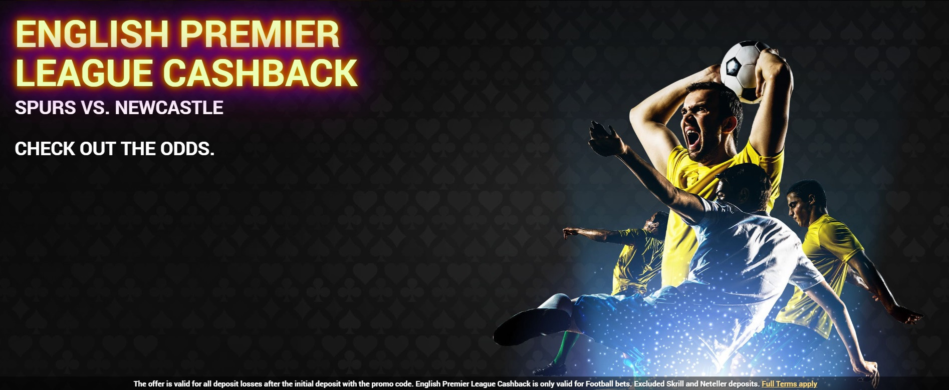 10% cashback on Premier League sports bets