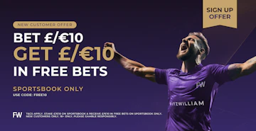 FW Sportsbook New Customer Offer B10 G10