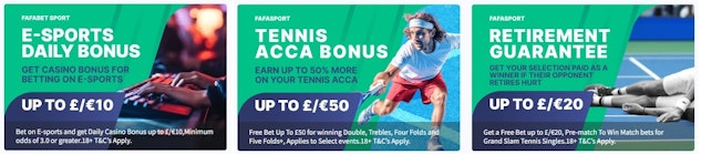 Fafabet esports offer