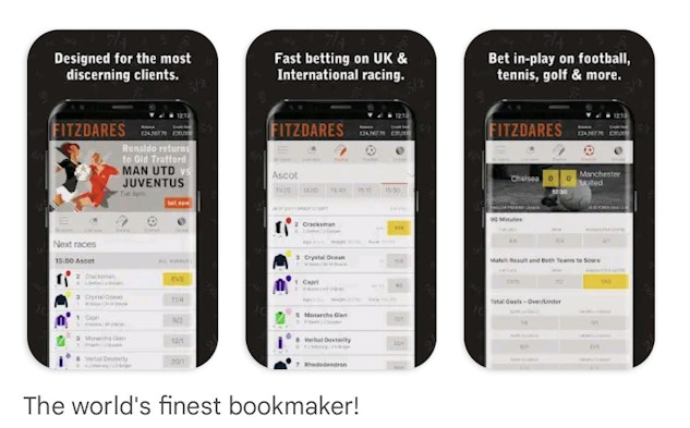 Fitzdares mobile app images