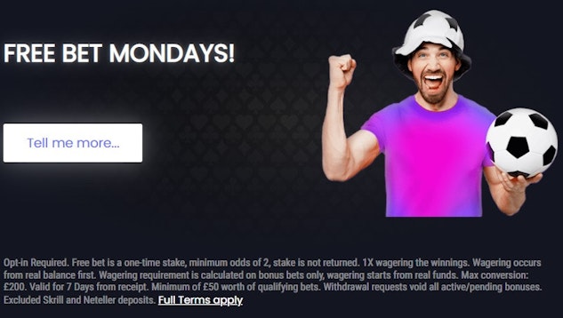 Free Bet Mondays At Bluefox Casino