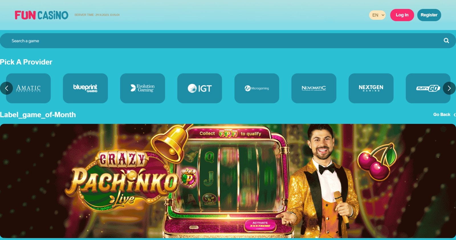 Fun Casino game of the month