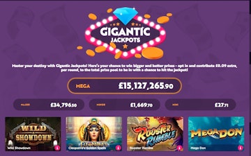 Gigantic Jackpots Pink Casino