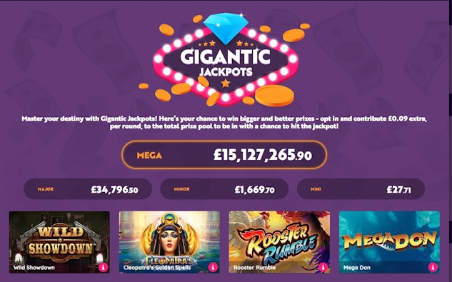 Gigantic Jackpots Pink Casino