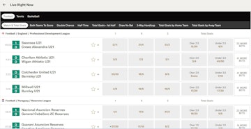 In play betting at Bet MGM is strong with up 40 markets available depending on the sport and event